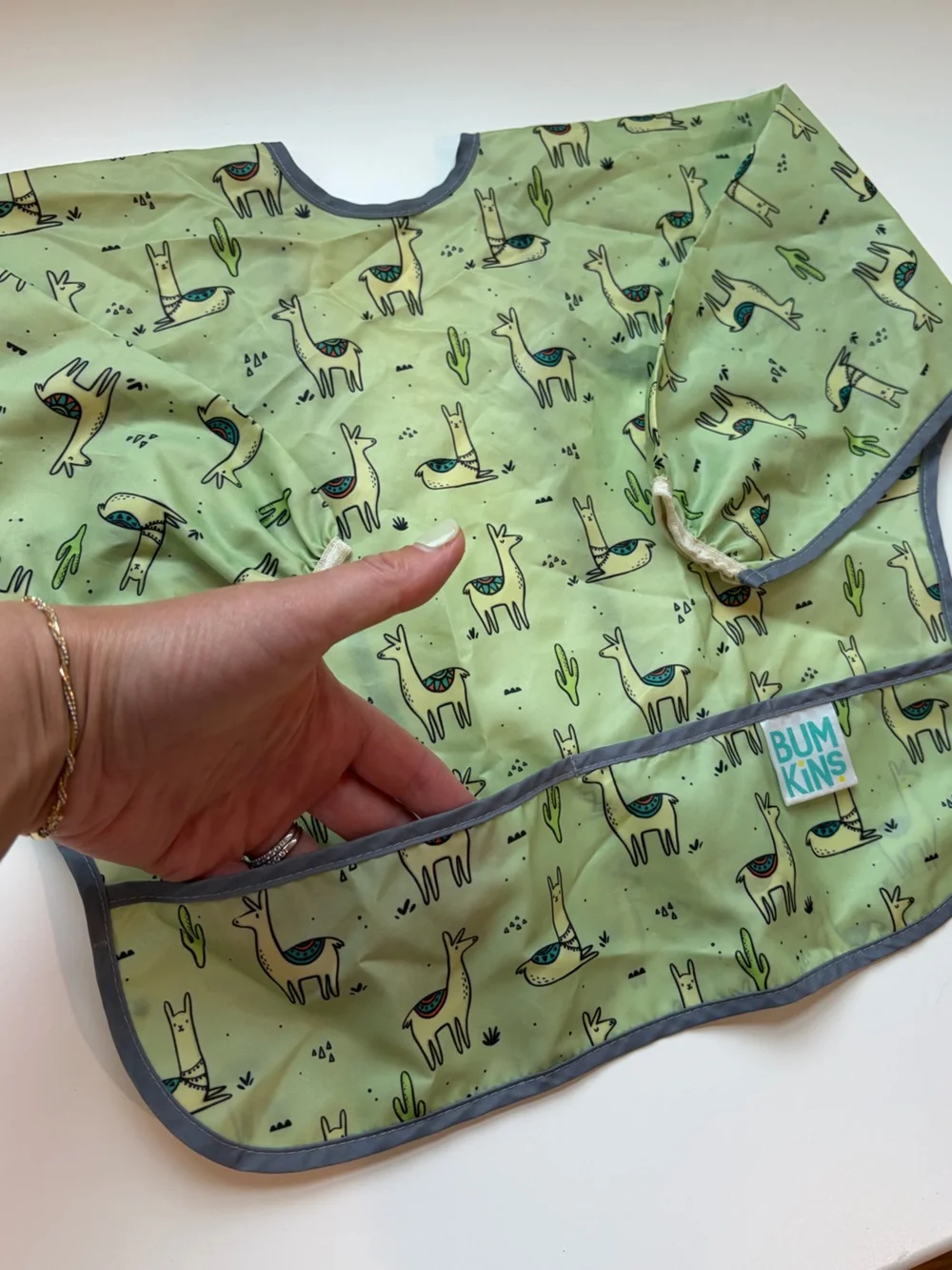 Bumkins Waterproof Sleeved Bibs Bundle of 2 Machine Washable 6-24 months